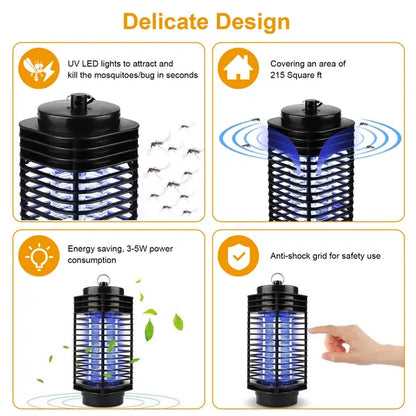 Electric Bug Zapper UV Light Flying Zapper Insect Killer Lamps Pest Mosquito Fly Trap Catcher - view 2