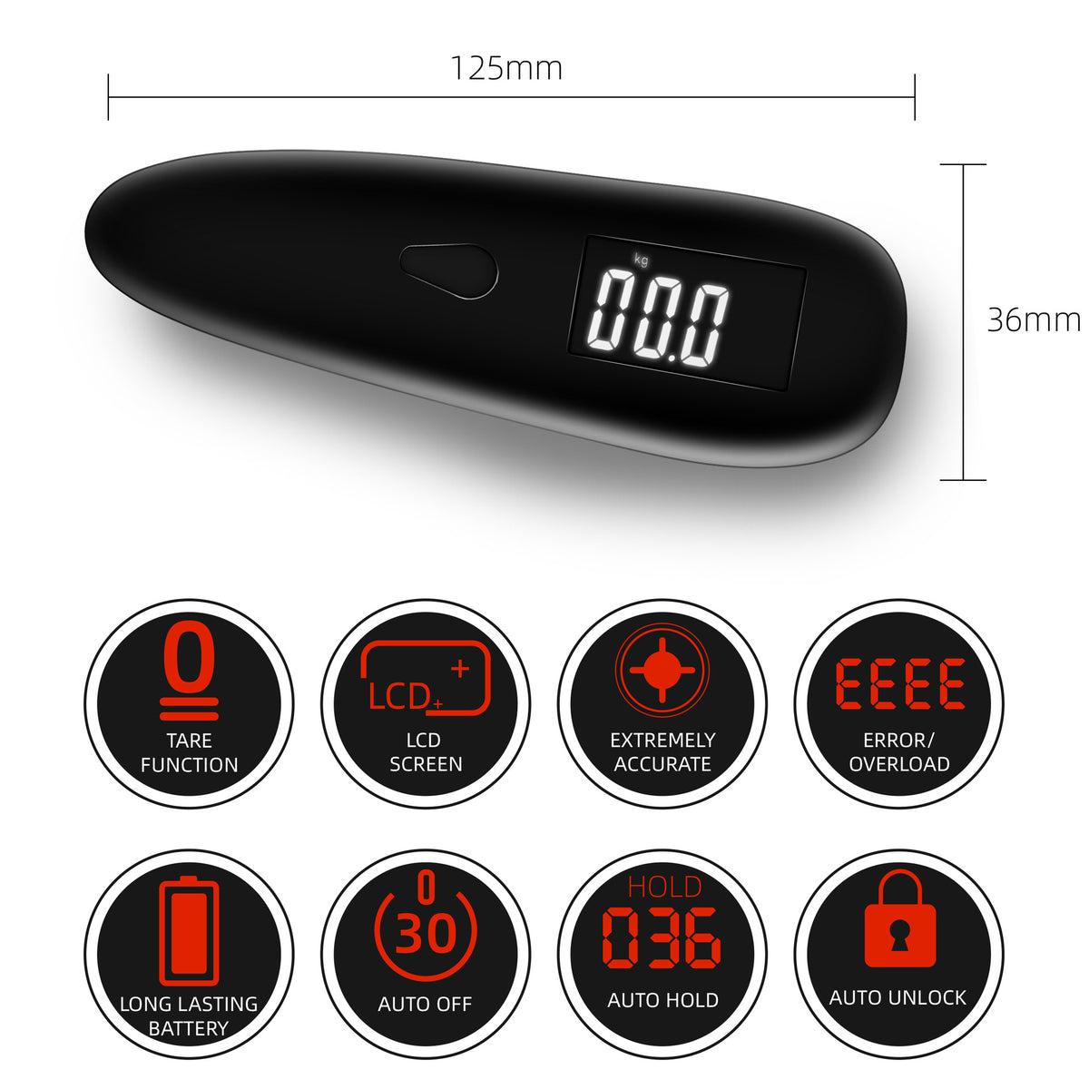 Portable Handheld Electronic Luggage Scale - view 2