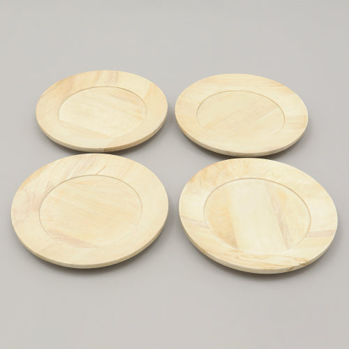 Handcrafted Wood Charger Plate Wooden Dinning Placemat Artisan Wood Tableware - view 4