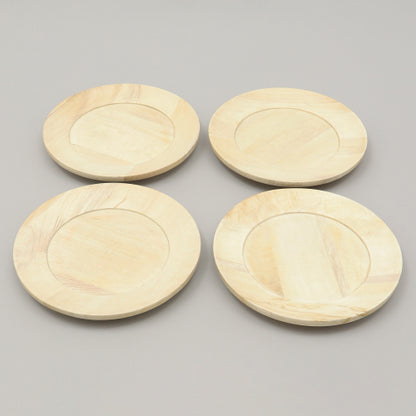 Handcrafted Wood Charger Plate Wooden Dinning Placemat Artisan Wood Tableware - view 4