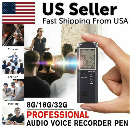 32G Voice Activated Mini Digital Sound Audio Recorder Dictaphone MP3 Player - view 2