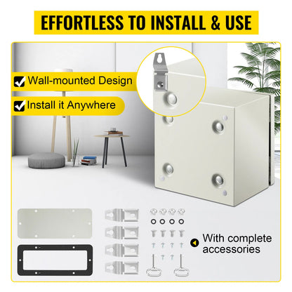 VEVOR NEMA Steel Enclosure, NEMA 4X Steel Electrical Box, IP66 Waterproof & Dustproof - view 3