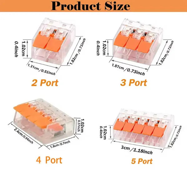 90pcs Cable Connectors Set, Connection Terminals, Conductor Clamps, Electrical Connection Blocks - view 4