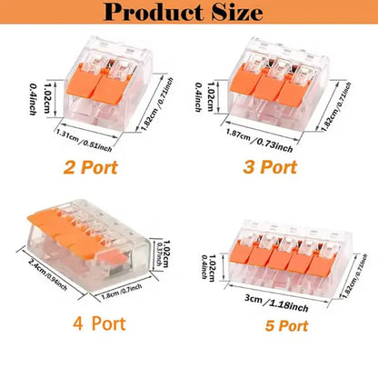 90pcs Cable Connectors Set, Connection Terminals, Conductor Clamps, Electrical Connection Blocks - view 4
