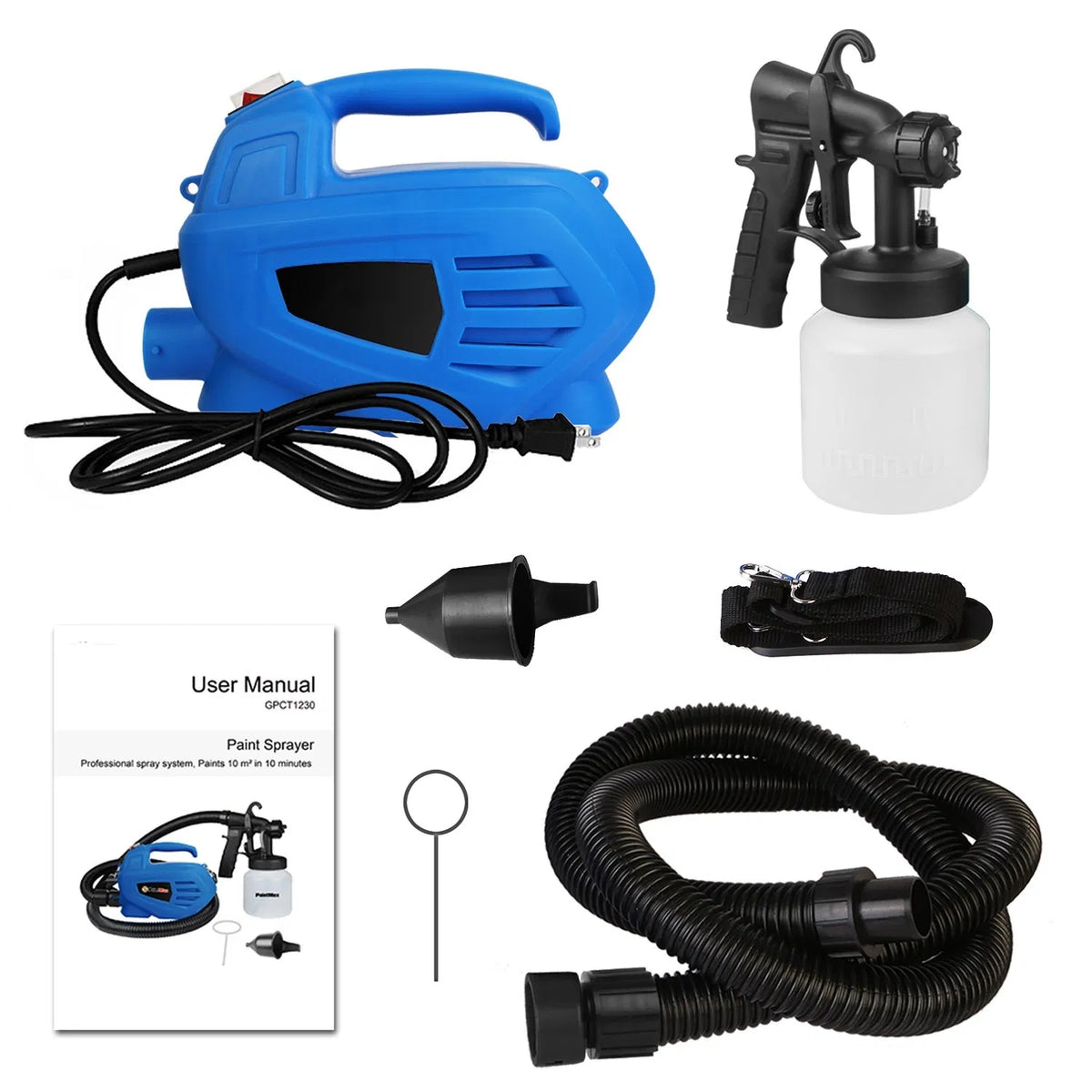 800ML Paint Spray Painter 650W Paint Sprayer Machine 800ML/Min Output HVLP Oil Primer Water Sprayer w / 3 Spraying - view 3