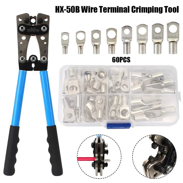 Nose Peephle Copper Terminal SC60PCS+ Pliers Set - view 2
