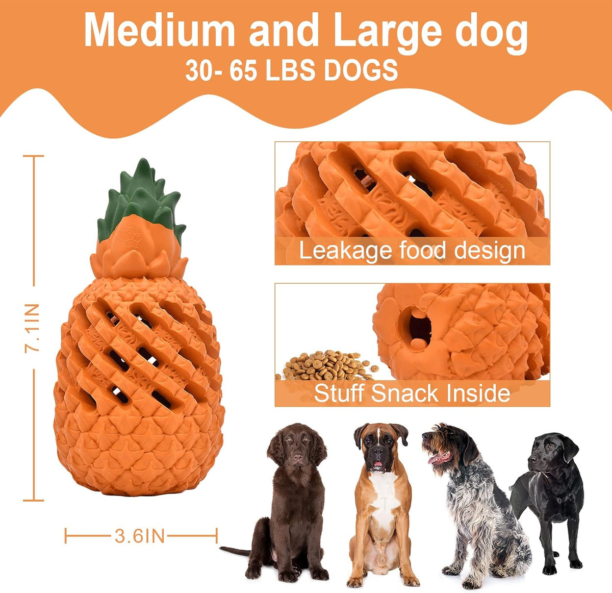 Dog Toys For Dogs Pineapple Dog Chew Toys For Aggressive Chewers Indestructible Dog Toys For Aggressive Chewers Dog - view 7