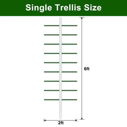 1PC 2FT*6FT White U-shaped Tube Climbing Trellis, Garden Flower Stand, Vegetable Climbing Trellis - view 4