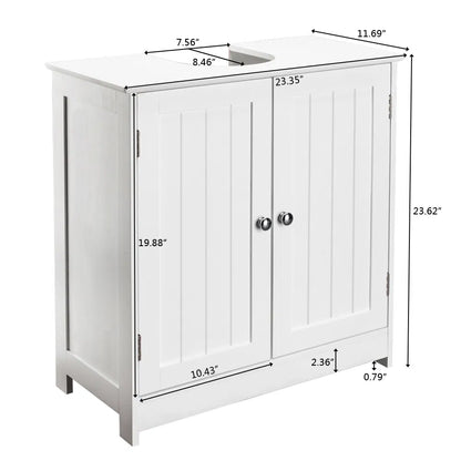 Storage Furniture Bathroom Sink Cabinet White - view 5