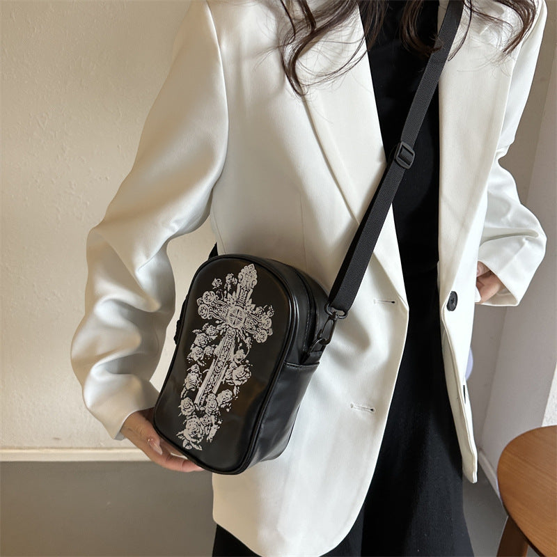 Funny Phone Bag Halloween Dark Crossbody Bag Halloween Pumpkin Printed Cartoon Shoulder Bags Creative Female Handbag - view 5