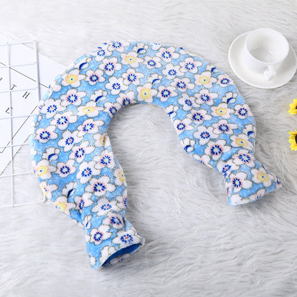 LU-shaped Wide Mouth Knob Hot Water Bottle Mini Transparent PVC Hot Water Bottle - view 6