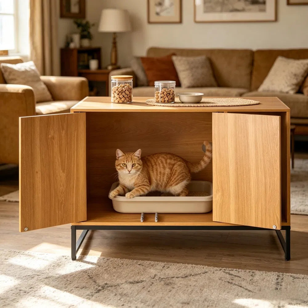 Wooden Cat Box Cabinet - view 4
