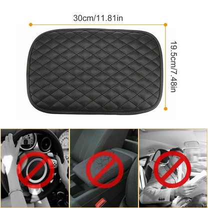 Car Armrest Pad Cover PU Leather Auto Center Console Seat Box Cover Protector Car Accessories Armrest Cushion Pad - view 5