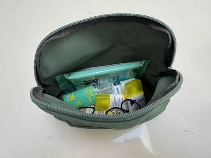 Travel Toiletry Bag – Solid Color, Zipper Closure, Luggage Accessory For Carry-On Or Suitcase - view 4