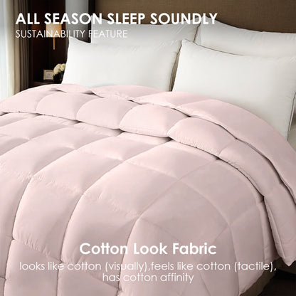 Pink Oversized Plump Thick Duvet - Enhanced Warmth With Skin-friendly Comfort. Perfect For Cozy Bedrooms And Luxury - view 5