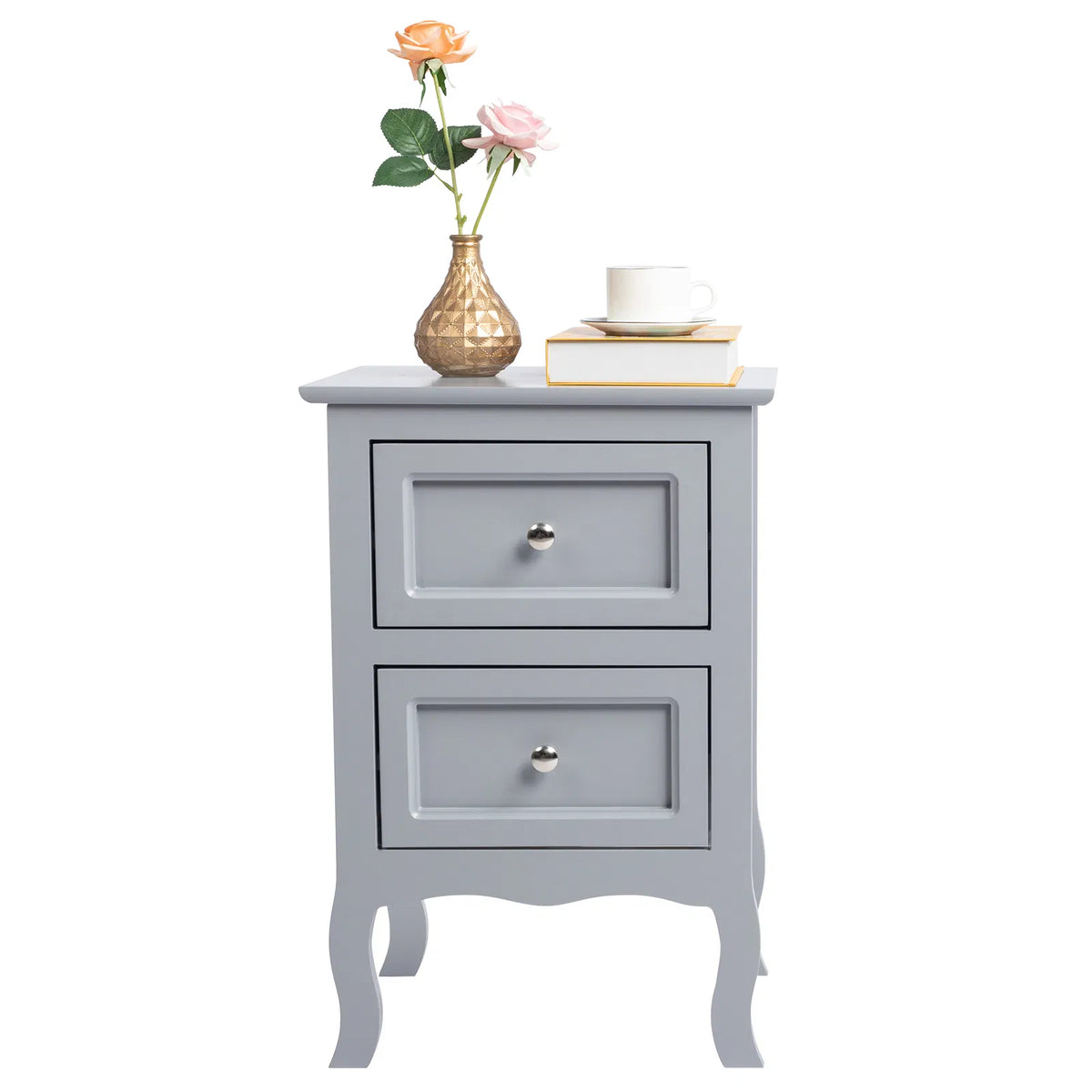 2pcs Country Style Two-Tier Night Tables Large Size Grace - view 10