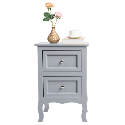 2pcs Country Style Two-Tier Night Tables Large Size Grace - view 10