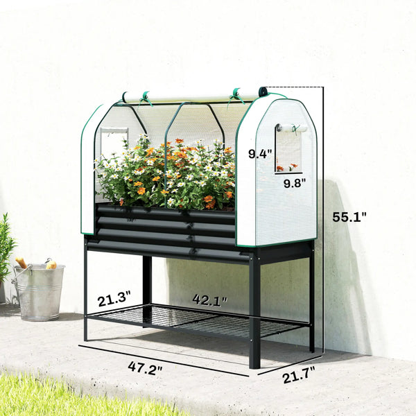 Raised Garden Bed With PE Greenhouse - view 6