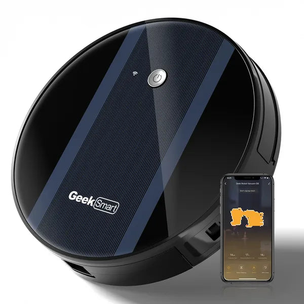 Geek Smart Robot Vacuum Cleaner G6; Ultra-Thin; 1800Pa Strong Suction; Automatic Self-Charging; App Control