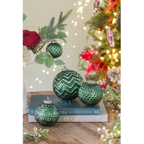 D3.9 Christmas Ball Ornaments, Glass Decorative Hanging Ball Christmas Tree Ornaments For Holiday Party Decorations - view 8