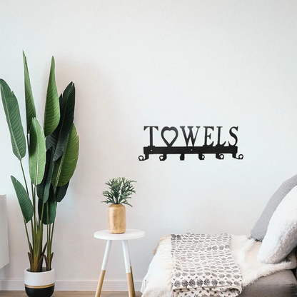 1pc Premium Metal Wall - Mounted Towel Hook - Space - Saving 6 - Hook Storage. The Simple Punch Installation Fits - view 10