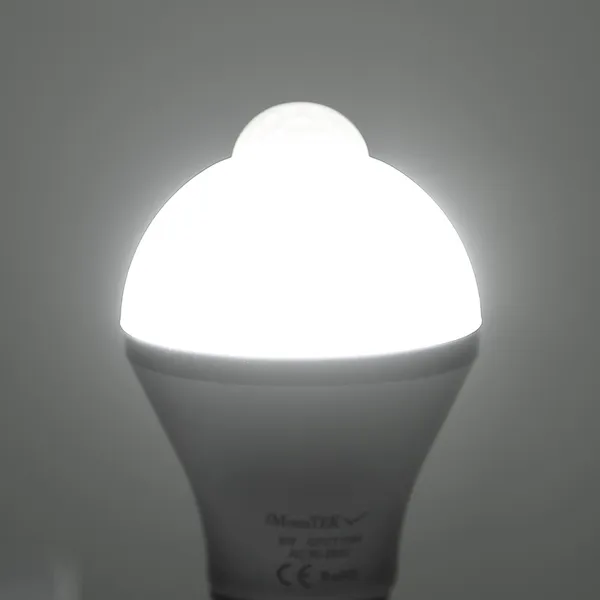 E27 Motion Sensor Light Bulb 9W 5W 6500K Dusk To Dawn - view 3