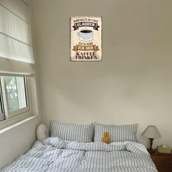 Funny I Believe I'm Going To Get Coffee Metal Sign, Metal Sign, Classic Art Poster For Home Ca Going ToikTok - view 4