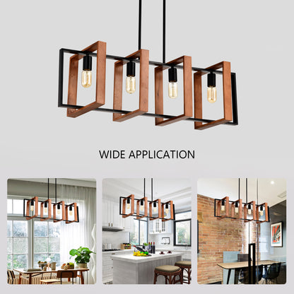 4-Light Kitchen Island Lights Pendant Light Farmhouse Dining Room Light Fixture - view 10