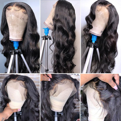 13x6 Lace Front Human Hair Wig Natural Color, Body Wave, Density - view 4