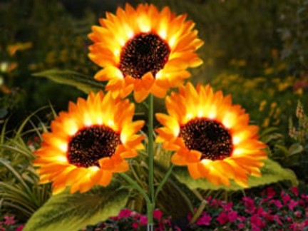 Solar LED Sunflower Garden Lights - view 3