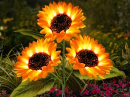 Solar LED Sunflower Garden Lights - view 3
