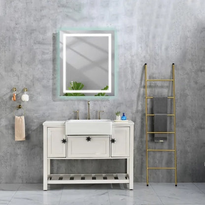 40x30 Inch LED Bathroom Mirror with Frontlit and Backlit, Wall Mounted Vanity Mirror with Smart Touch Button, Anti-Fog - view 2