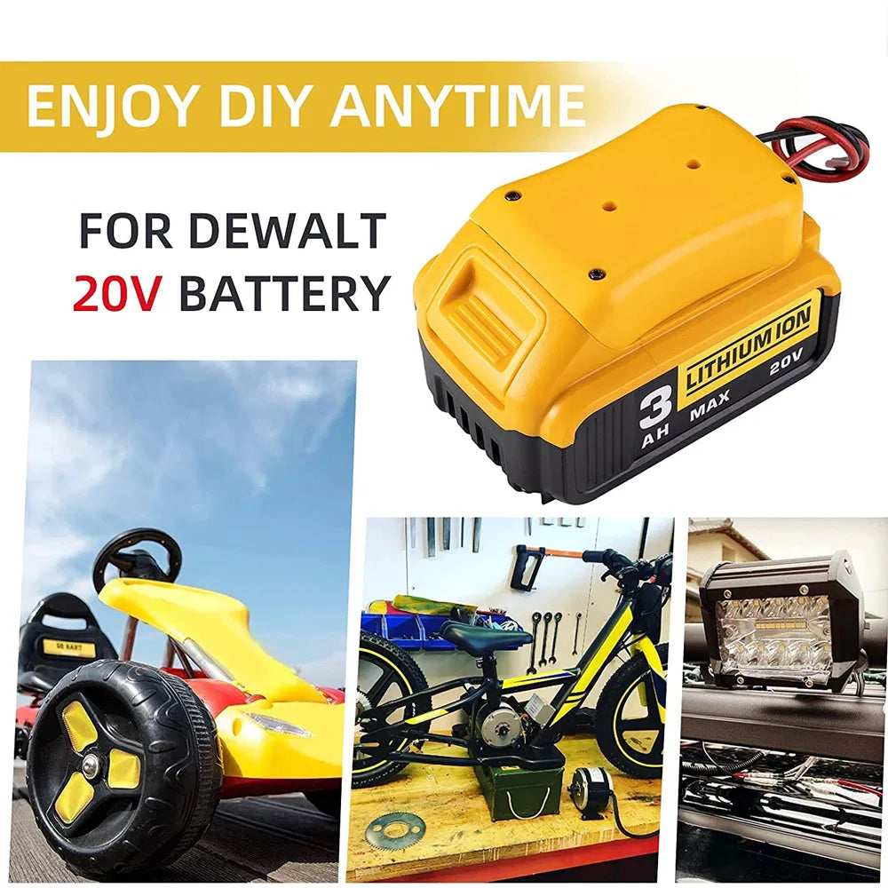 Power Connector DIY Battery Adapter Holder Dock For DeWalt 18V/20V Max Battery - view 3