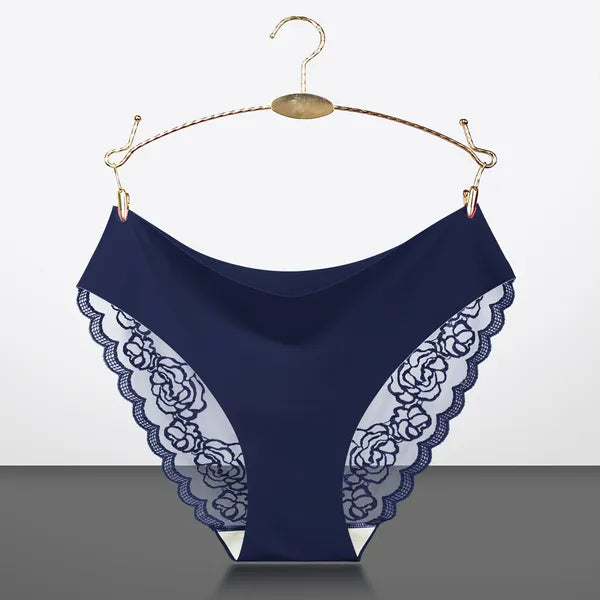 6 Packs Multi-Color Sexy Lace Triangle Panties Low Elastic Waist Fashion Women'S Hip Lifting Underwear Patchwork Lace - view 3