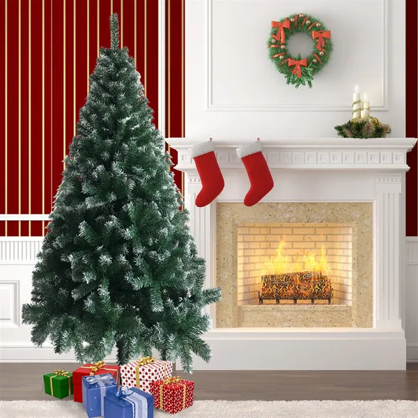 6FT Iron Leg White PVC 650 Branches Christmas Tree - view 3