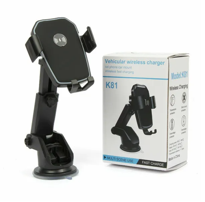 Qi Wireless Fast Charging Car Charger Mount Holder Stand 2 In 1 For Cell Phone - view 6
