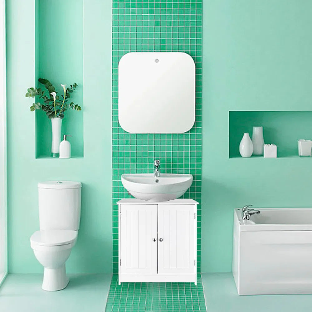 Storage Furniture Bathroom Sink Cabinet White - view 4