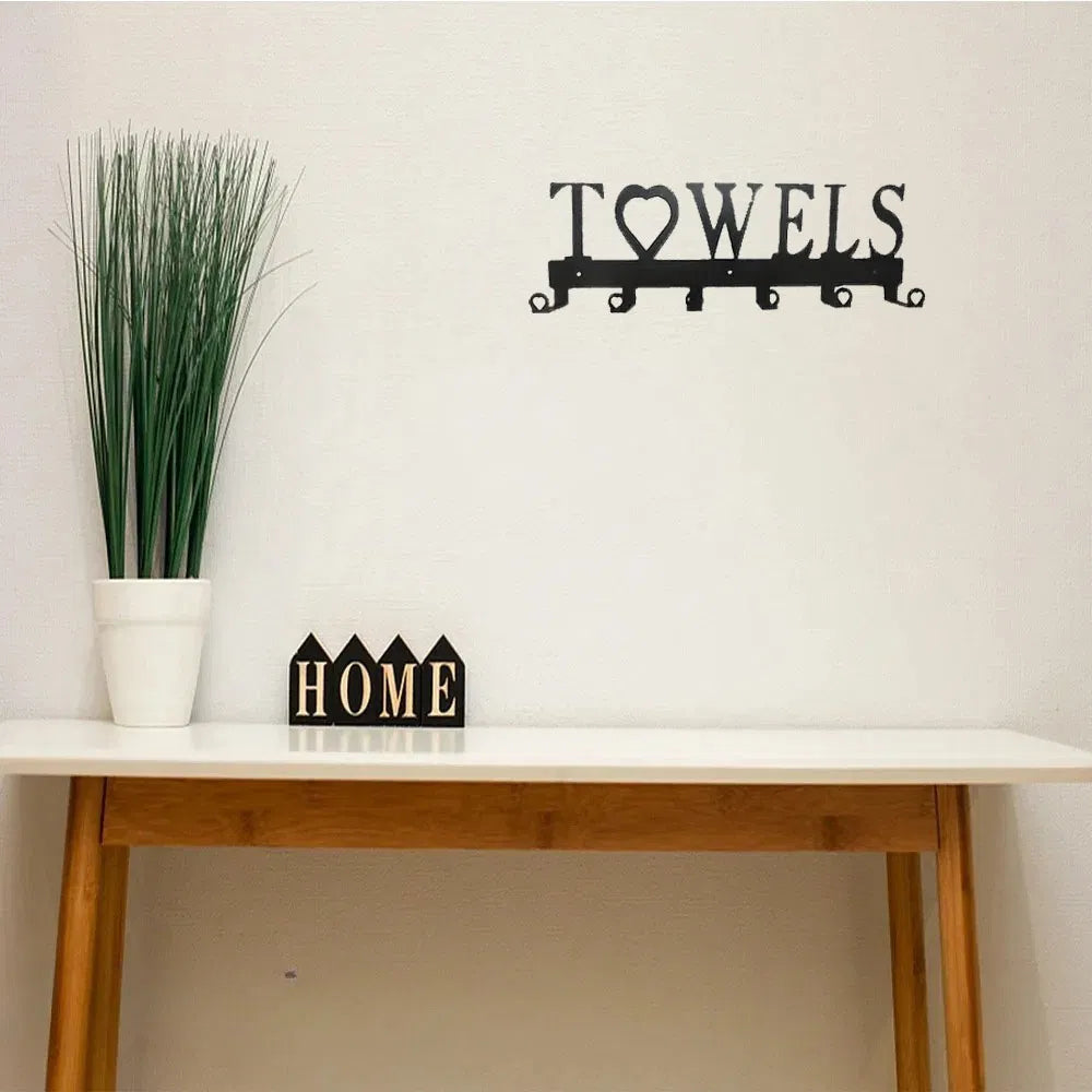 1pc Premium Metal Wall - Mounted Towel Hook - Space - Saving 6 - Hook Storage. The Simple Punch Installation Fits - view 9