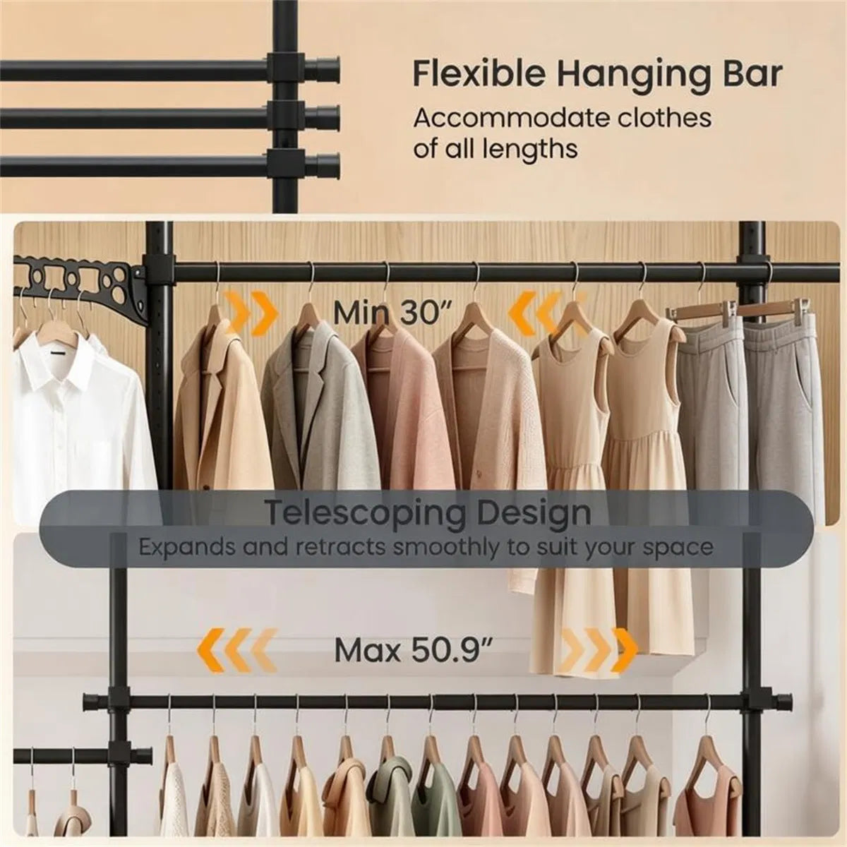 Clothing Supplies with Non-Slip 102.5 Inches - view 5