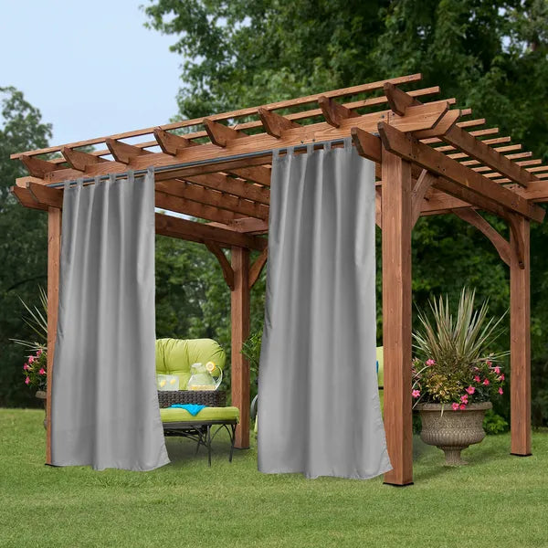 Luxury Outdoor Woolen Curtains With Straps, High-End Blackout Curtains For Living And Bedrooms, Thick And Warm - view 4
