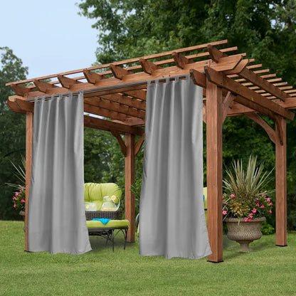Luxury Outdoor Woolen Curtains With Straps, High-End Blackout Curtains For Living And Bedrooms, Thick And Warm - view 4