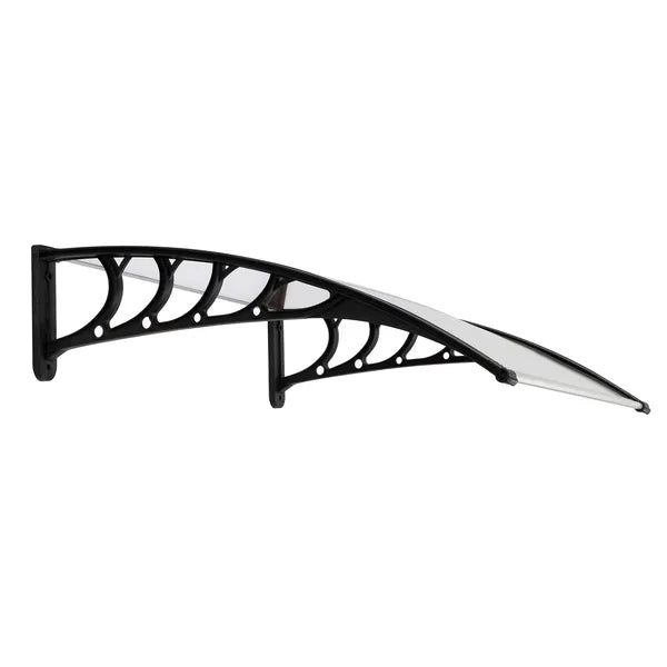 HT-100 X 80 Household Application Door & Window Rain Cover Eaves Canopy White & Black Bracket - view 4