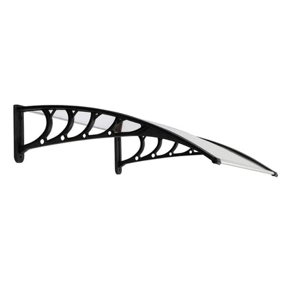 HT-100 X 80 Household Application Door & Window Rain Cover Eaves Canopy White & Black Bracket - view 4