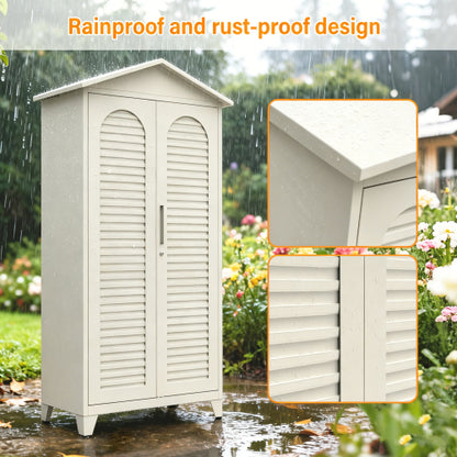 Spire79.1 Tall Metal Tool Storage Cabinet, With Ample Storage Space For Garage,Warehouse,Garden,Office, Living Room - view 7