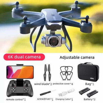 3 Battery V14 Professional Drone 6K HD Dual Camera Wifi FPV Portable RC Quadcopter, Drones Suitable For Adults-beginners - view 2