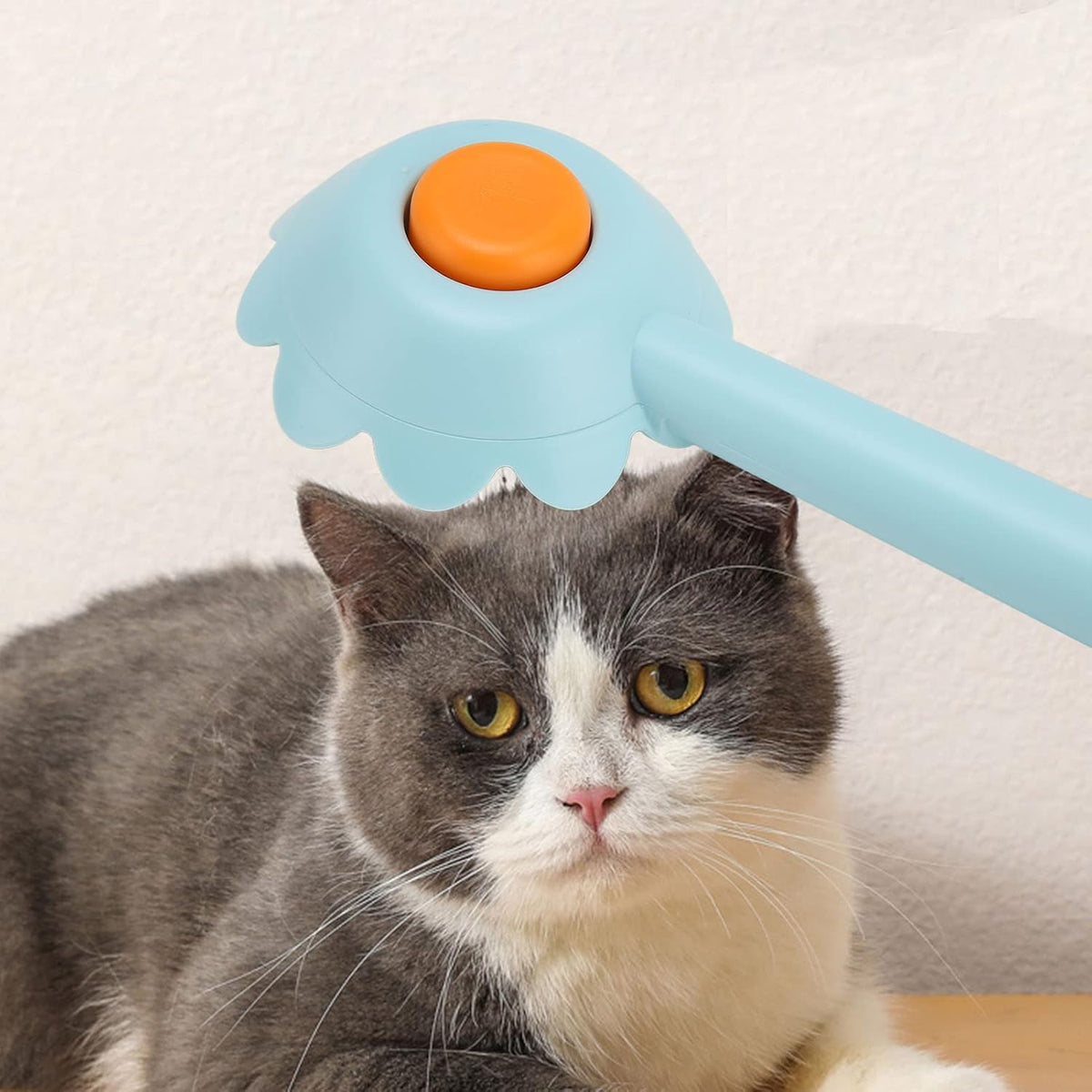 Cat Brush Dog Shedding Brush Flower Shape Stainless Steel Self Cleaning For Dog For Pet Supplies, Cat Grooming Brush - view 4