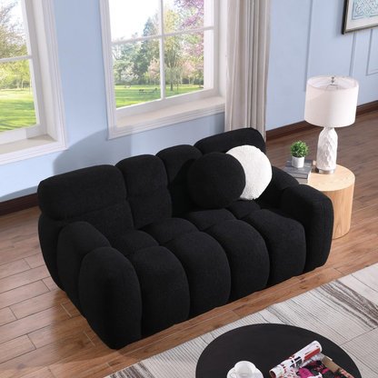 64.96 Length,35.83inch Deepth,human Body Structure For USA People, Marshmallow Sofa,boucle Sofa,2 Seater, BEIGE BOUCLE - view 7