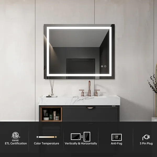 LED Mirror with Touch Buttons control - view 5