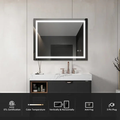 LED Mirror with Touch Buttons control - view 5