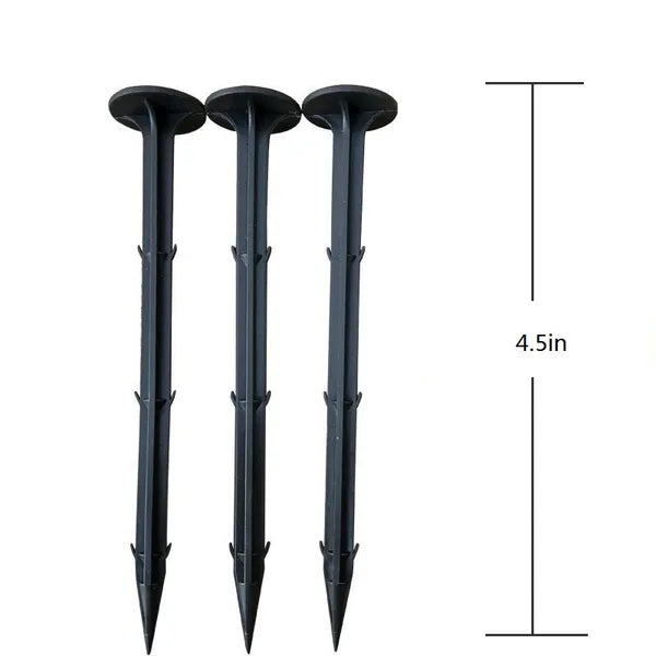 50PC 4.5inch Plastic Lawn Turf Spikes, Groundsheet Fixing Spikes, Outdoor Turf Fixing Spikes, Windproof And Durable - view 4